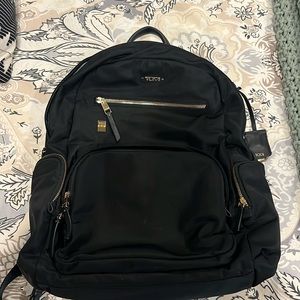 Tumi black nylon backpack